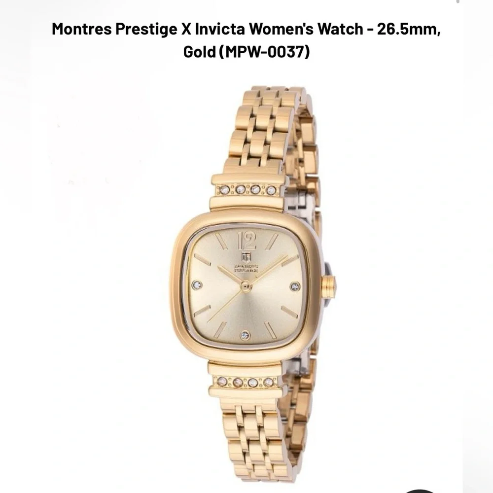 NWT. Montres Prestige X Invicta Women's Watch - 26.5mm,
Gold (MPW-0037). - Picture 4 of 6